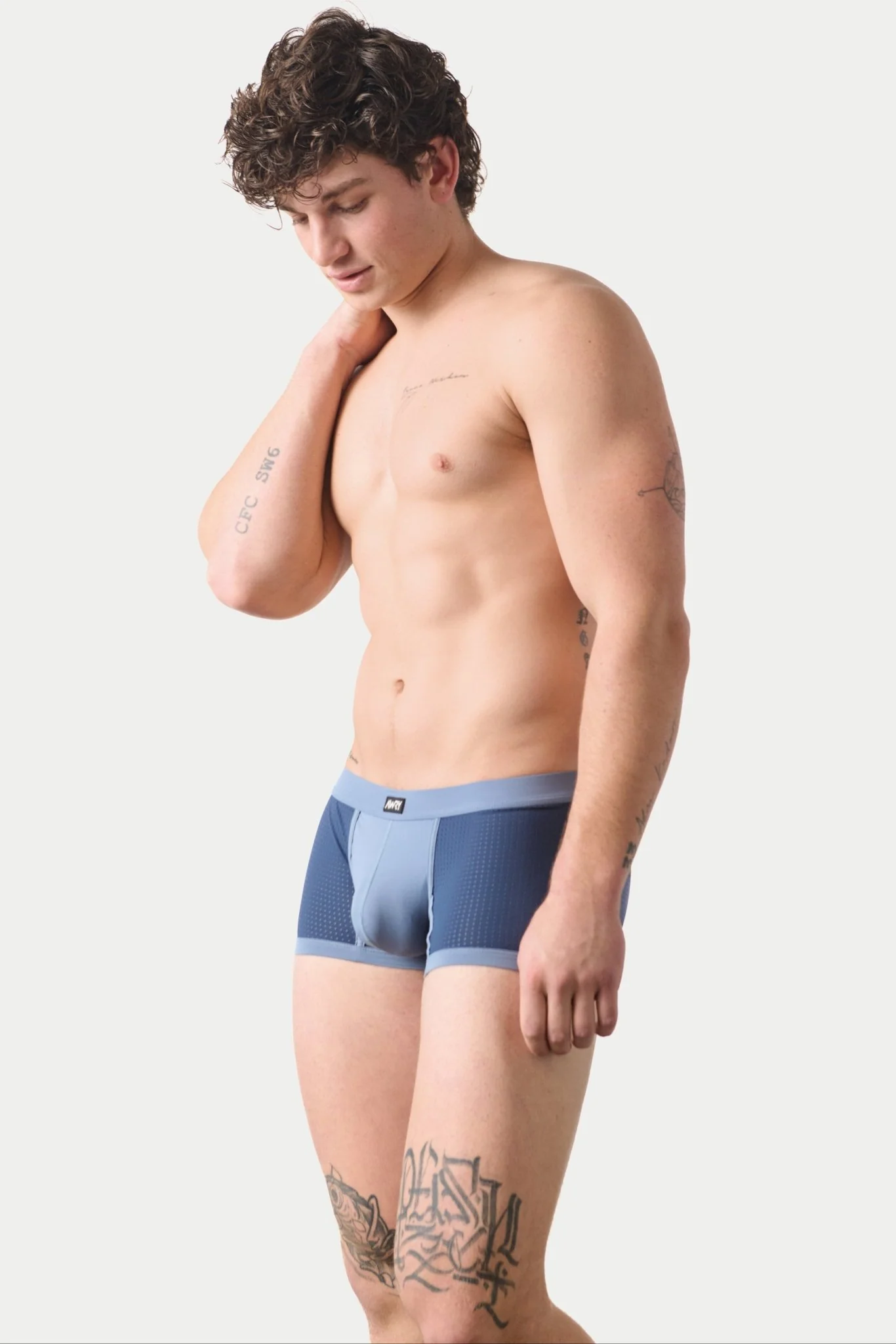 AERO Thong Trunks - Blue - Image 3