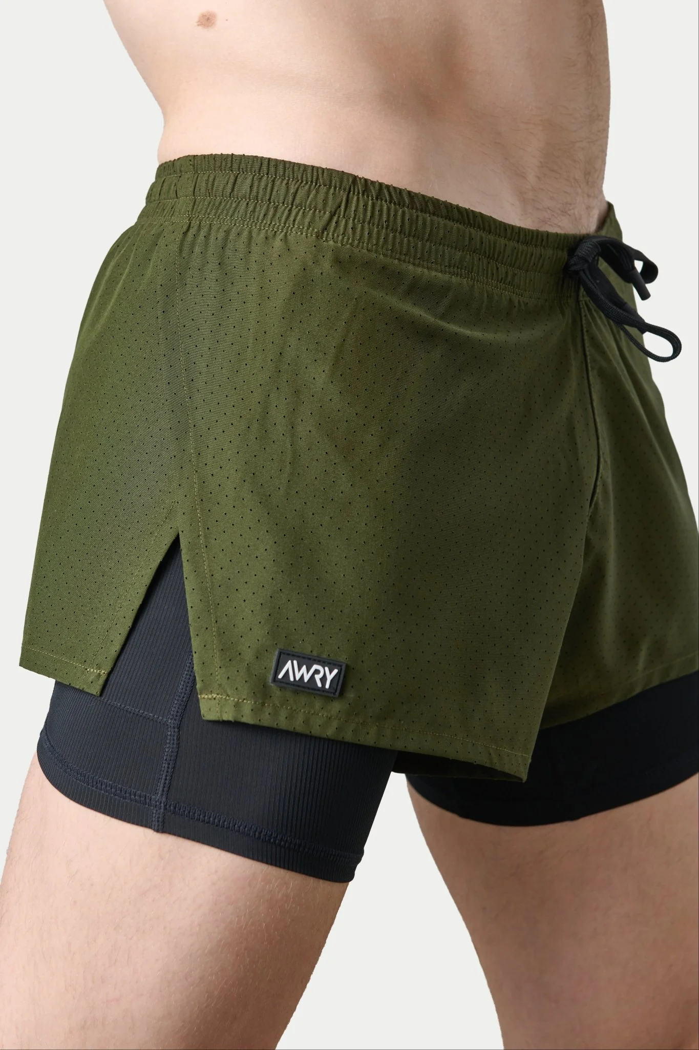 BREEZE Liner Shorts - Army Green - Image 4