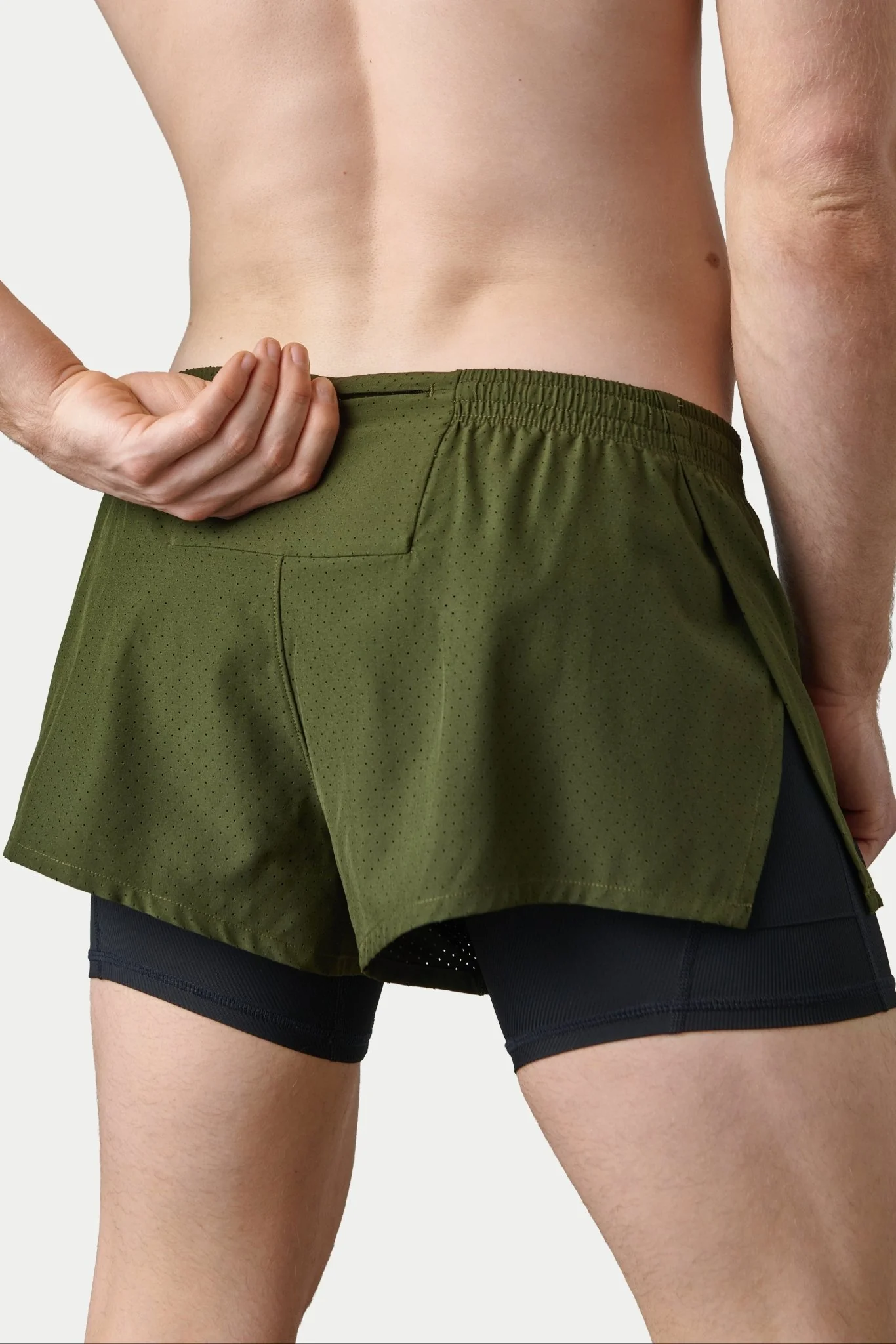 BREEZE Liner Shorts - Army Green - Image 6