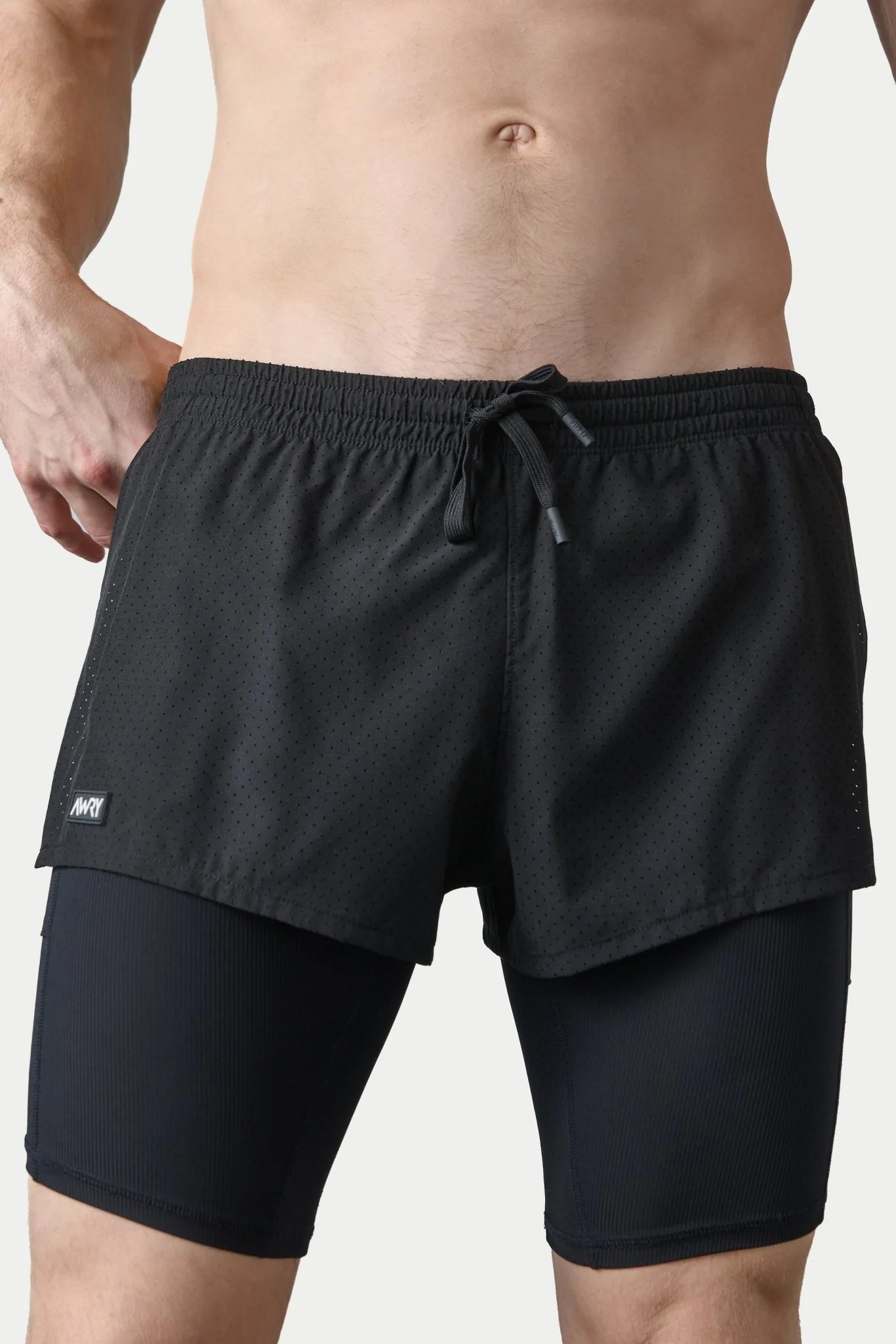 BREEZE Long Liner Shorts - Black - Image 6