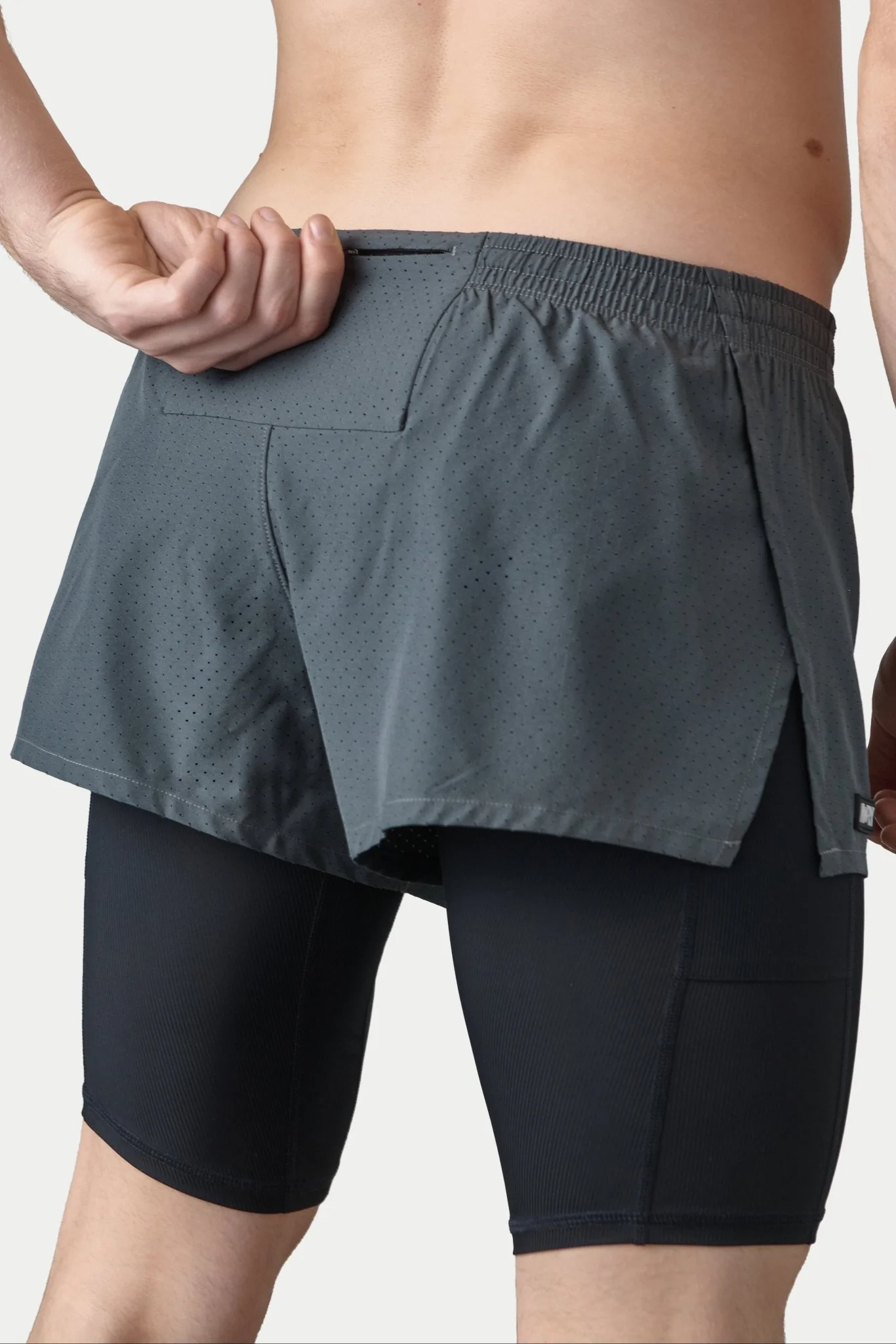 BREEZE Long Liner Shorts - Gray - Image 6