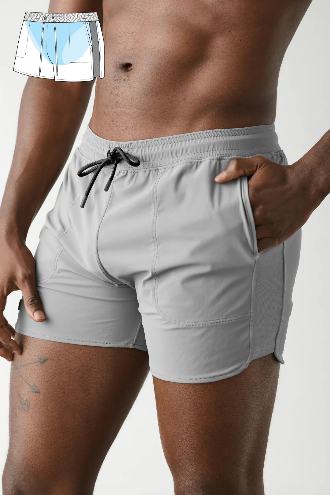 EDGE Shorts - Steel - Image 5