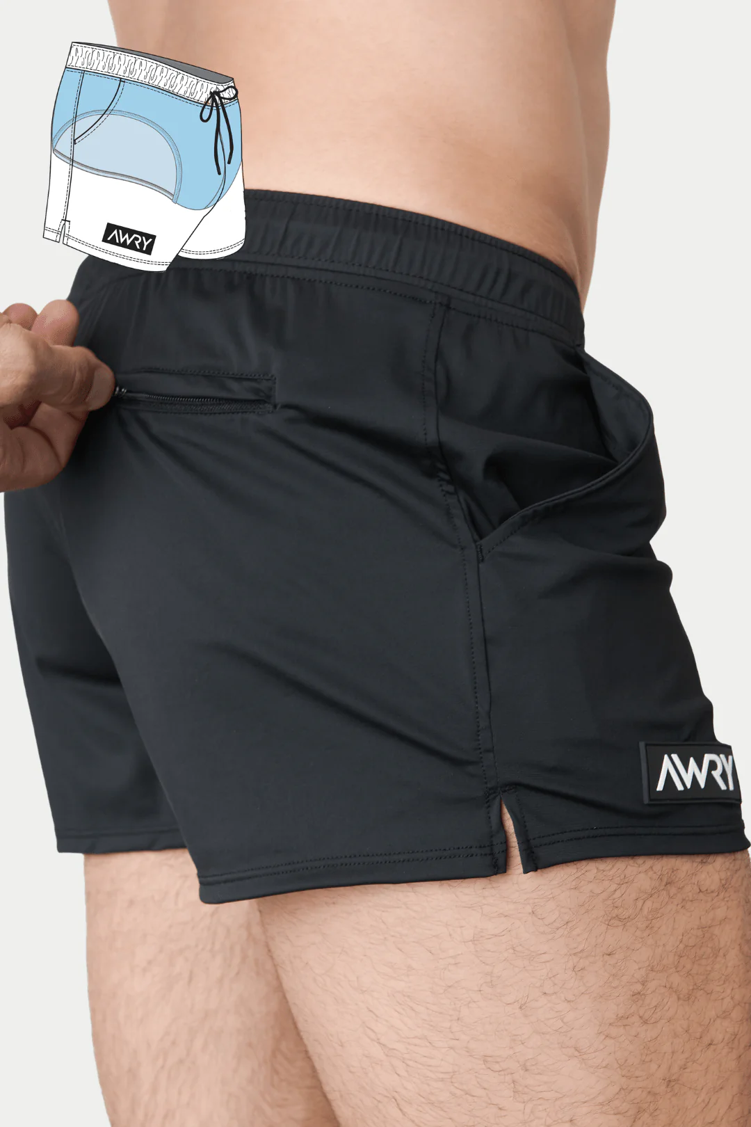HYBRID Shorts - Black - Image 8
