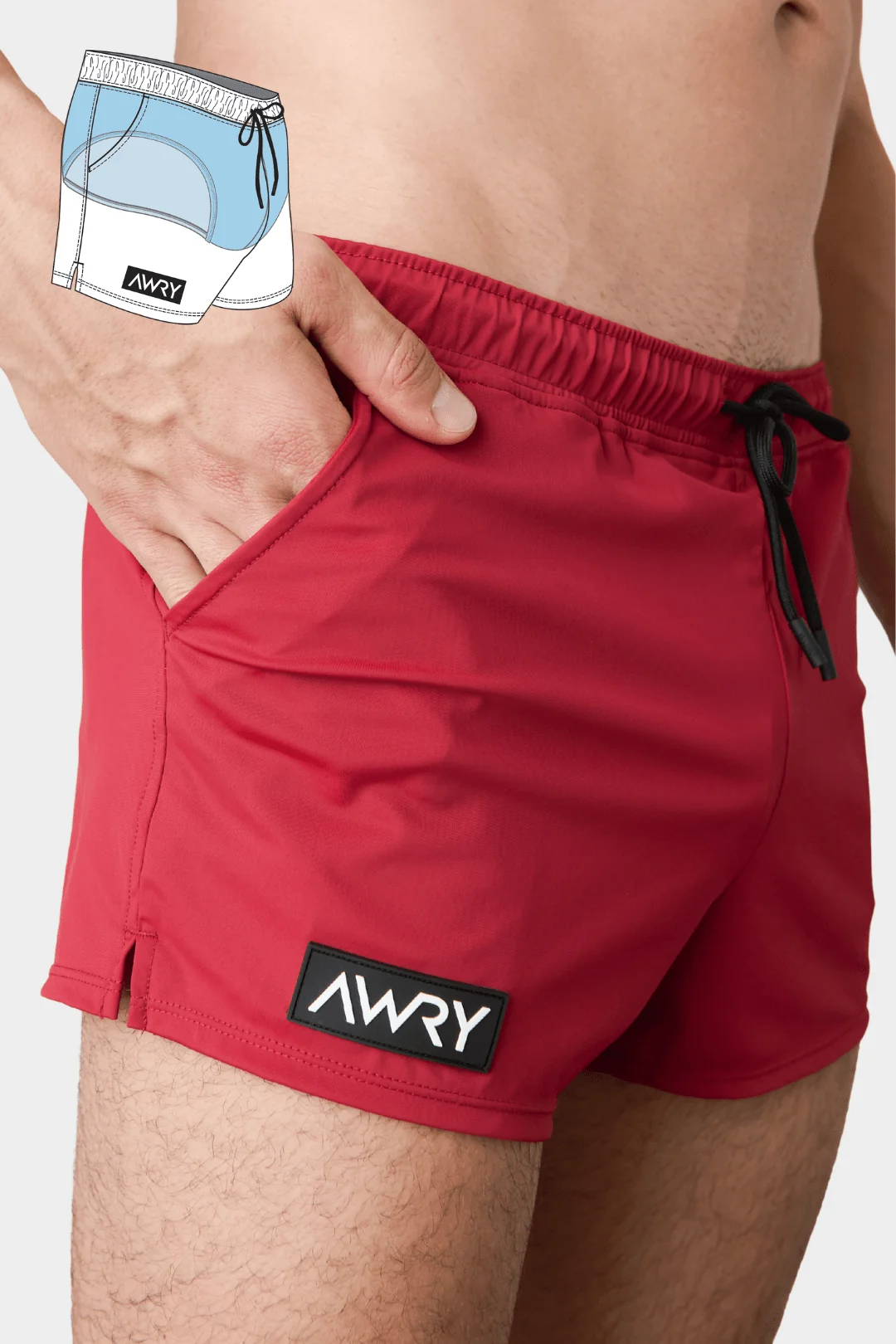 HYBRID Shorts - Ruby - Image 5
