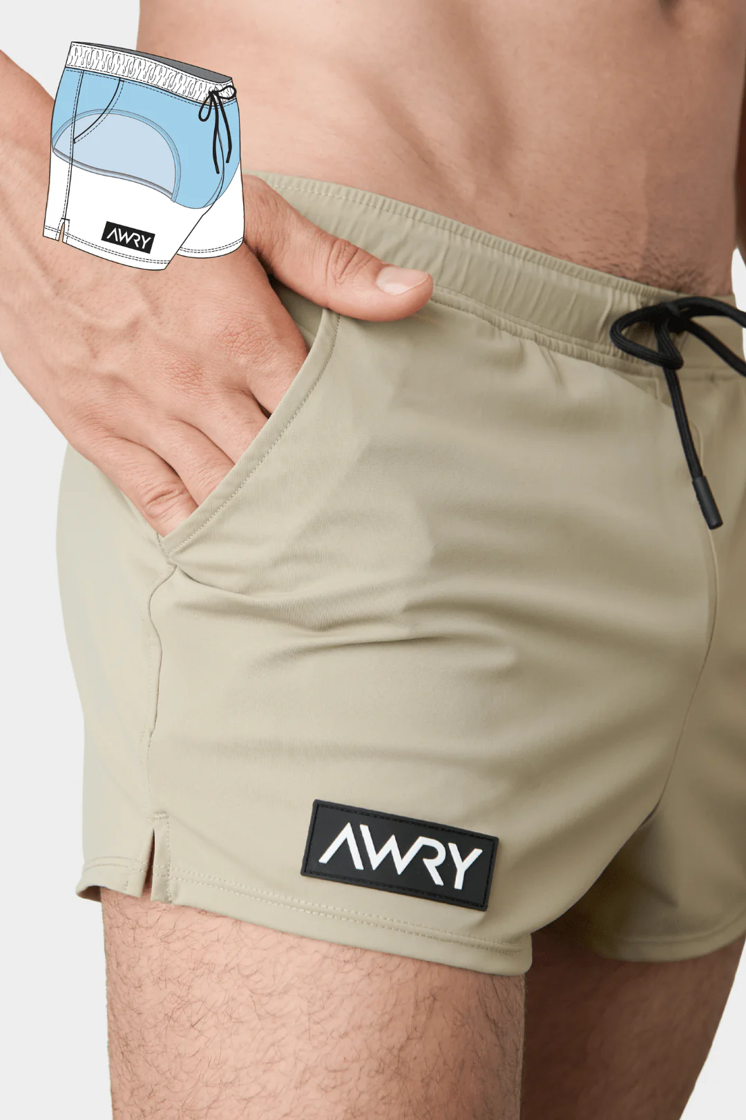 HYBRID Shorts - Sand - Image 5