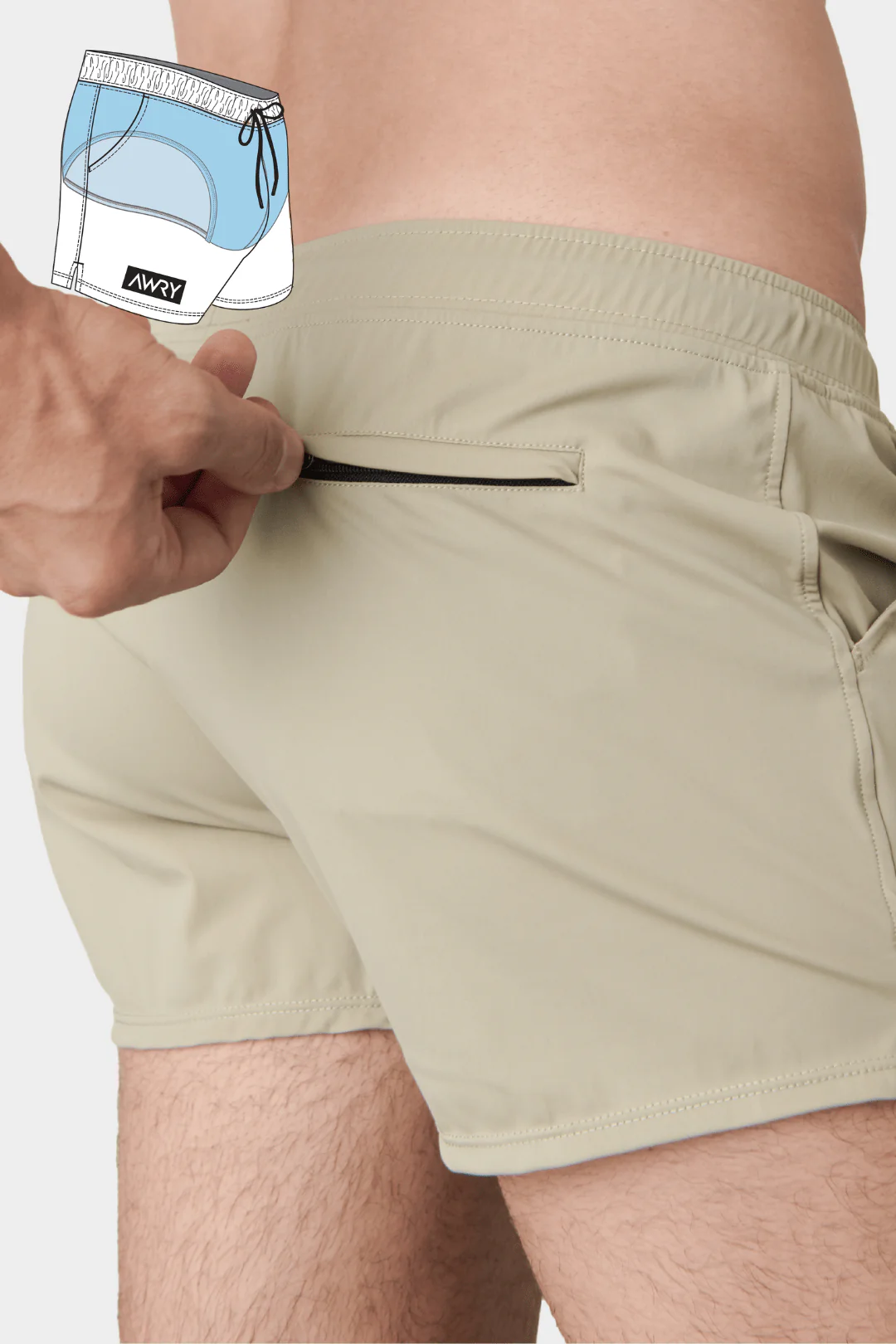 HYBRID Shorts - Sand - Image 6