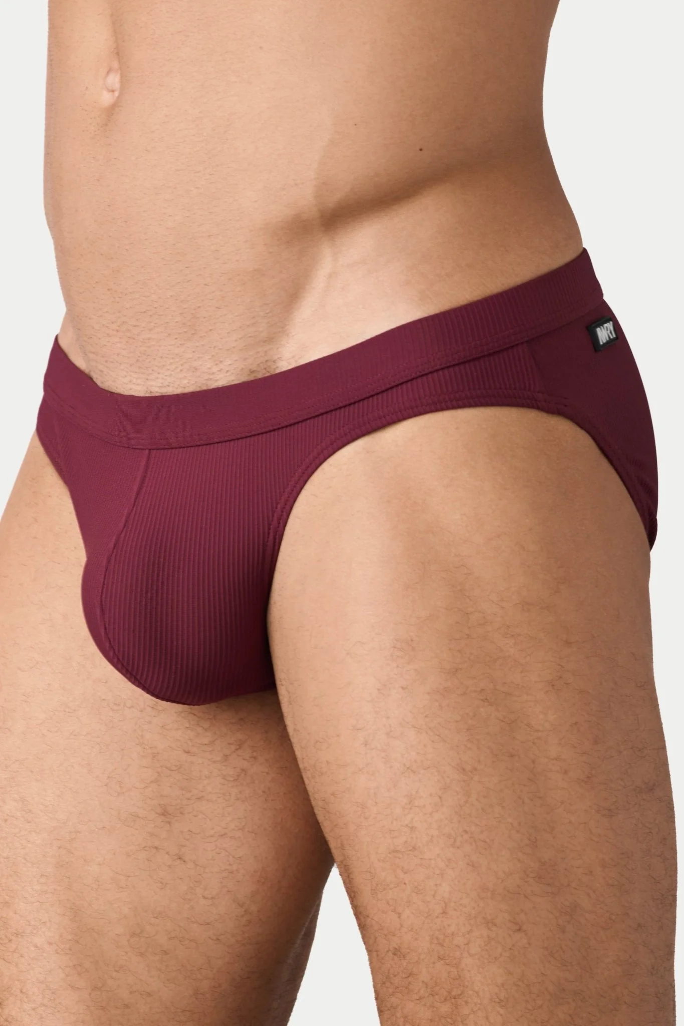 OASIS Contour Swim Brief - Maroon - Image 5