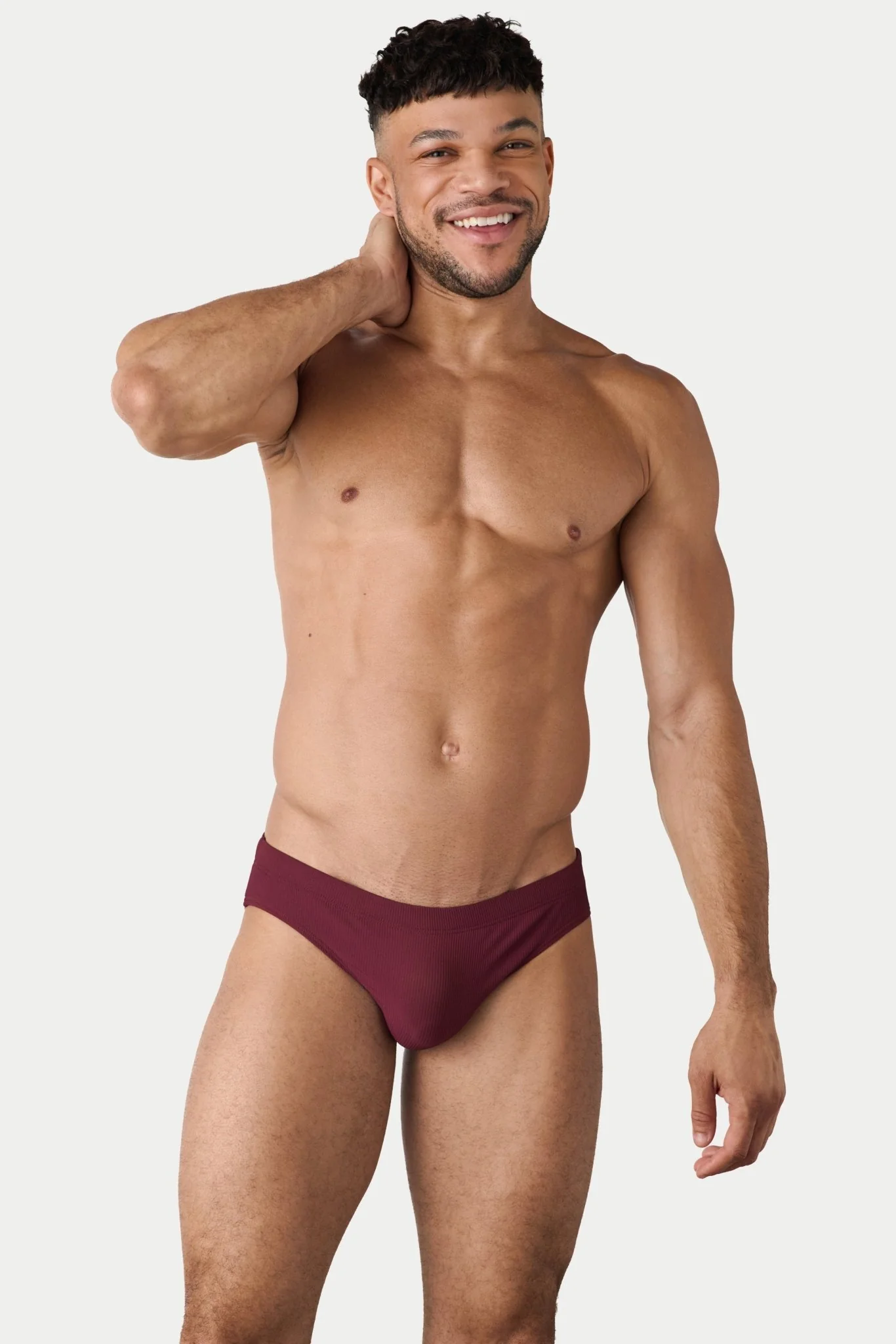 OASIS Classic Swim Brief - Maroon - Image 4
