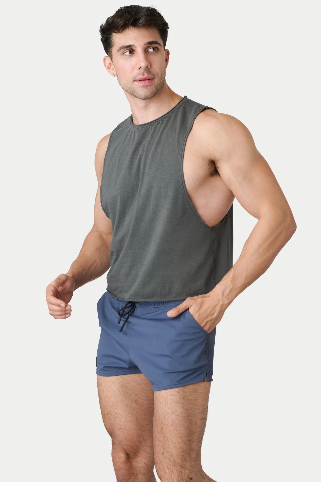 RAW Crop Tank - Charcoal