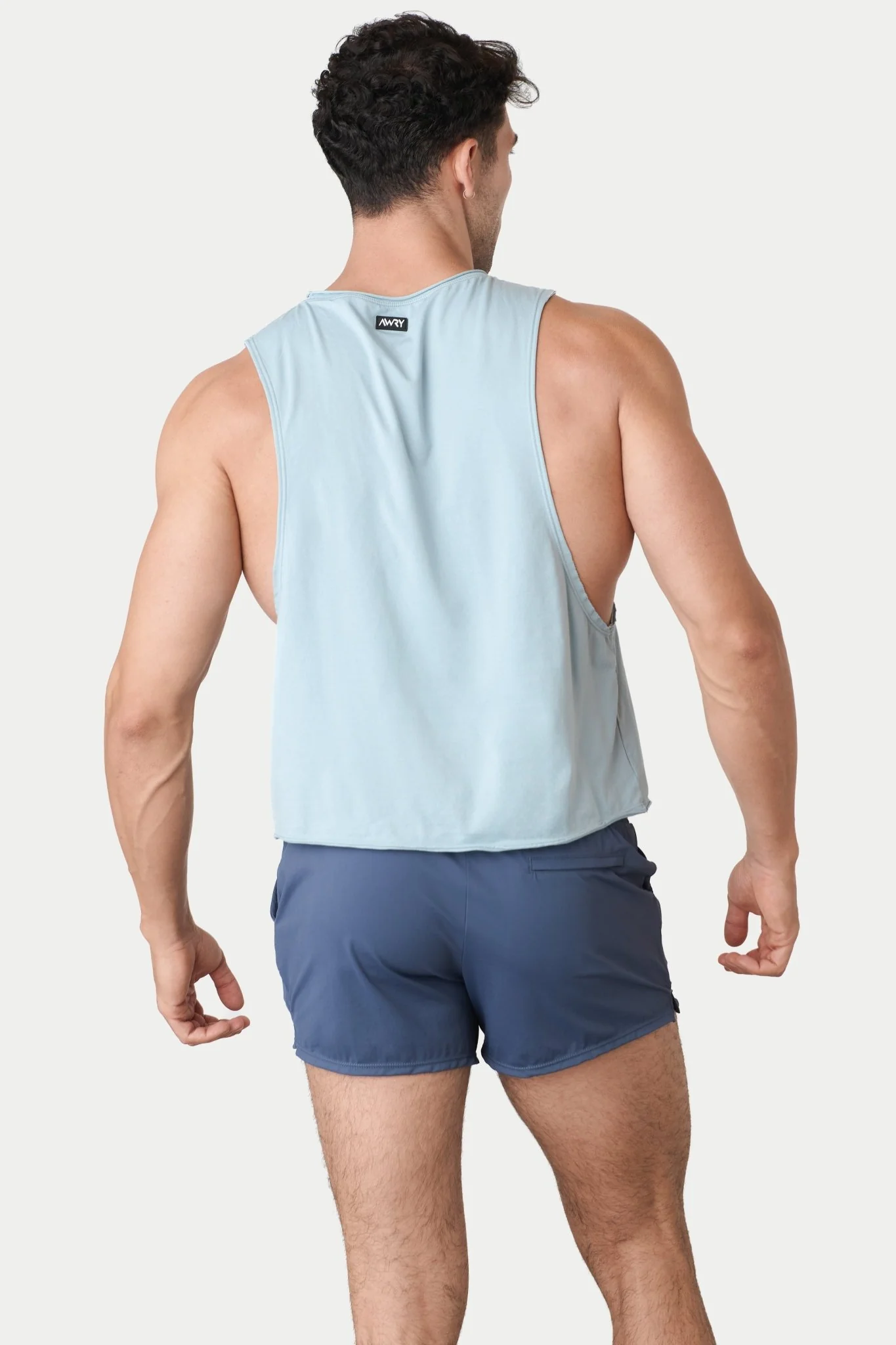 RAW Crop Tank - Soft Blue - Image 3