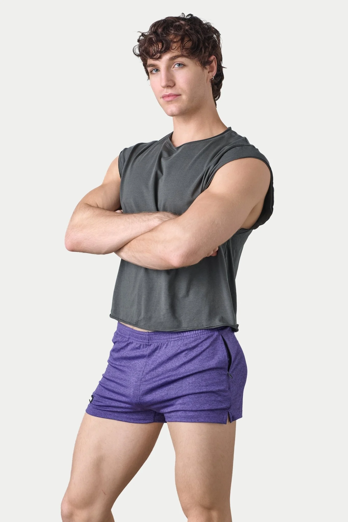 RAW Crop Tee - Charcoal - Image 3