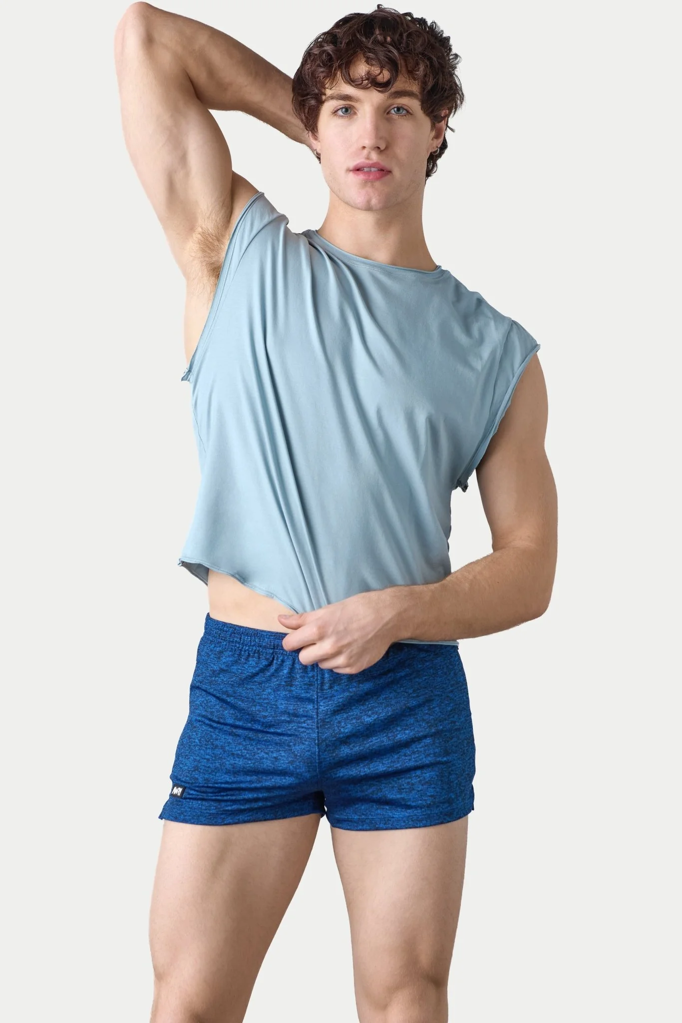 RAW Crop Tee - Soft Blue - Image 3