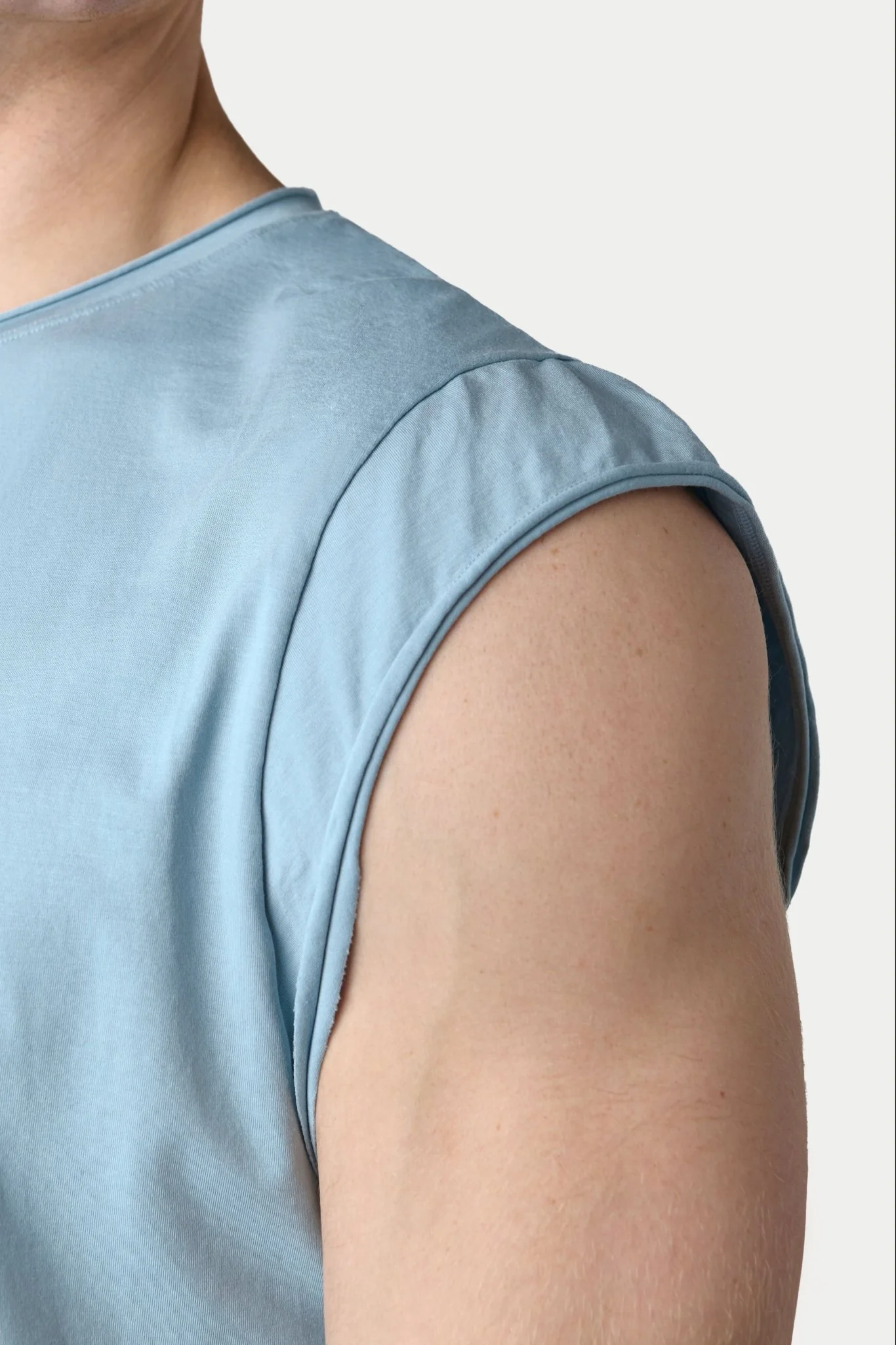 RAW Crop Tee - Soft Blue - Image 6