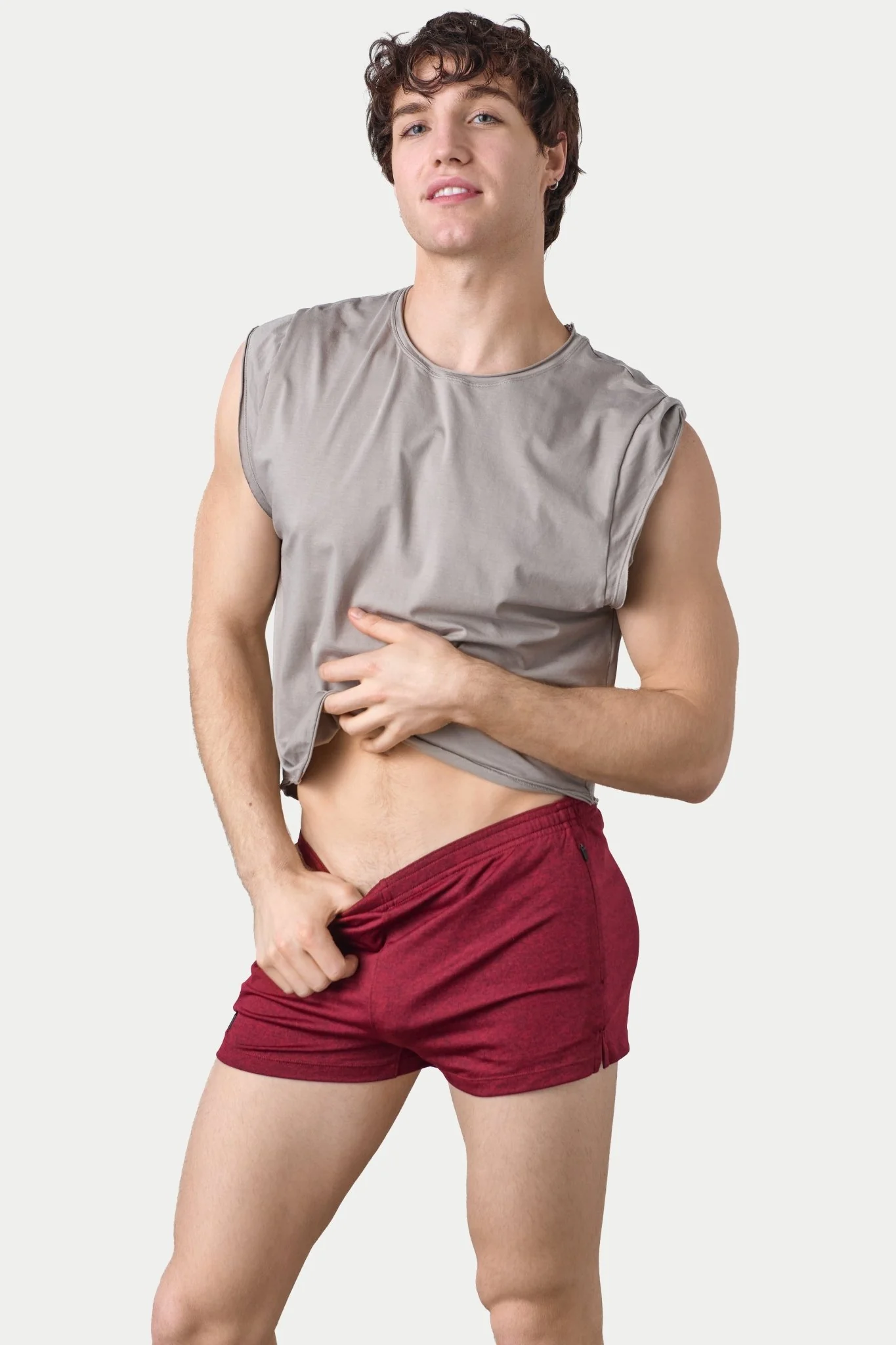 RAW Crop Tee - Taupe - Image 4