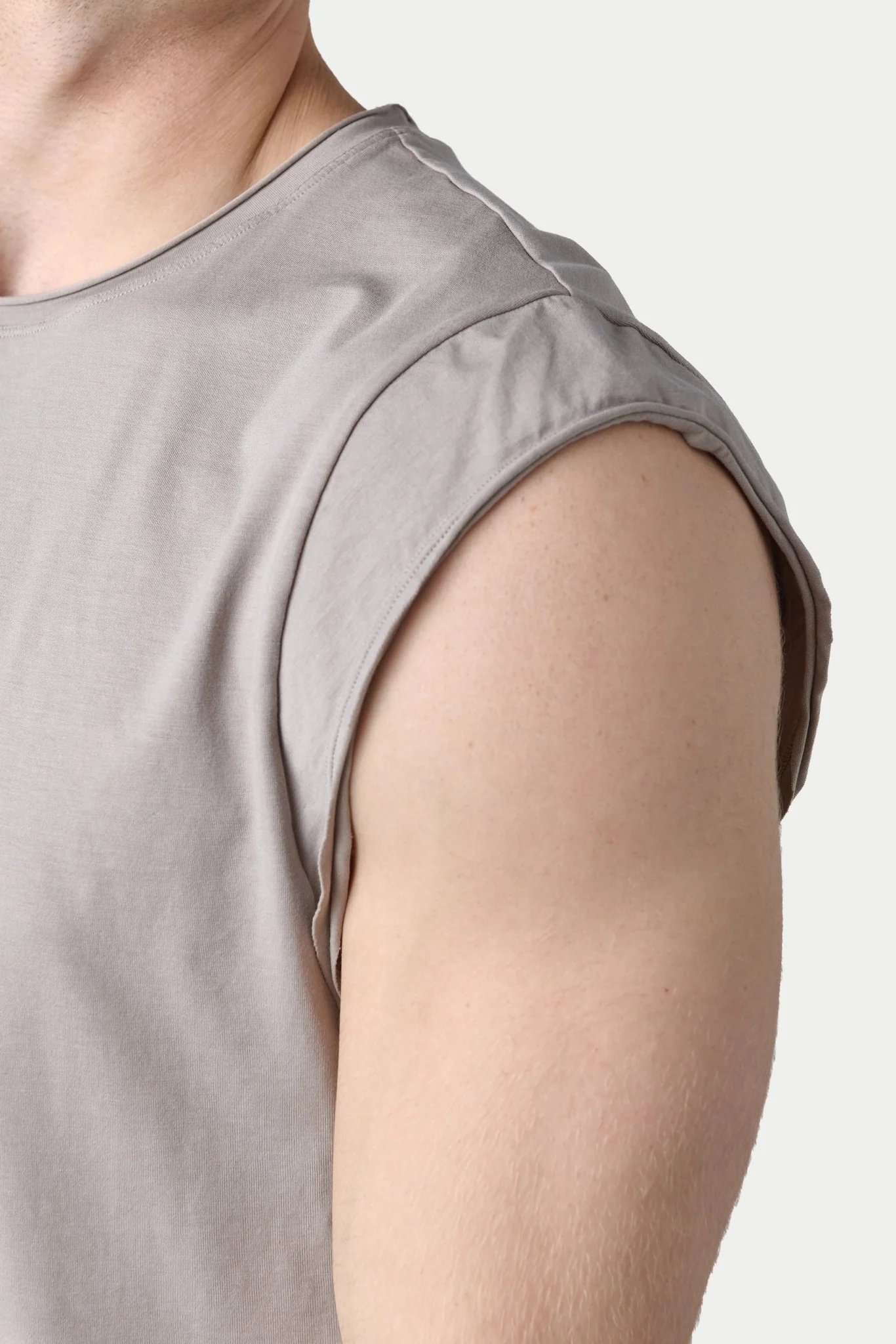 RAW Crop Tee - Taupe - Image 6