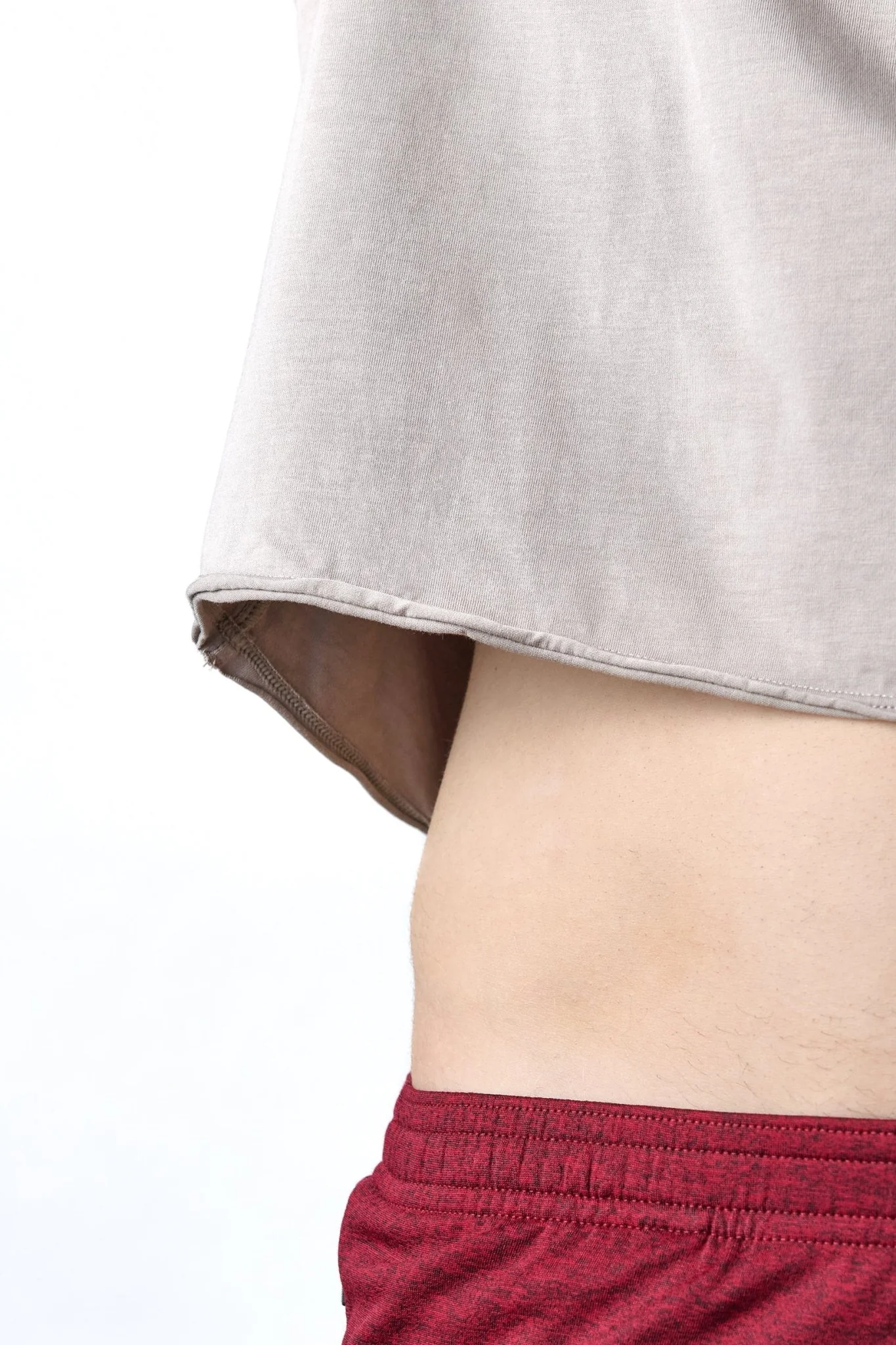 RAW Crop Tee - Taupe - Image 7
