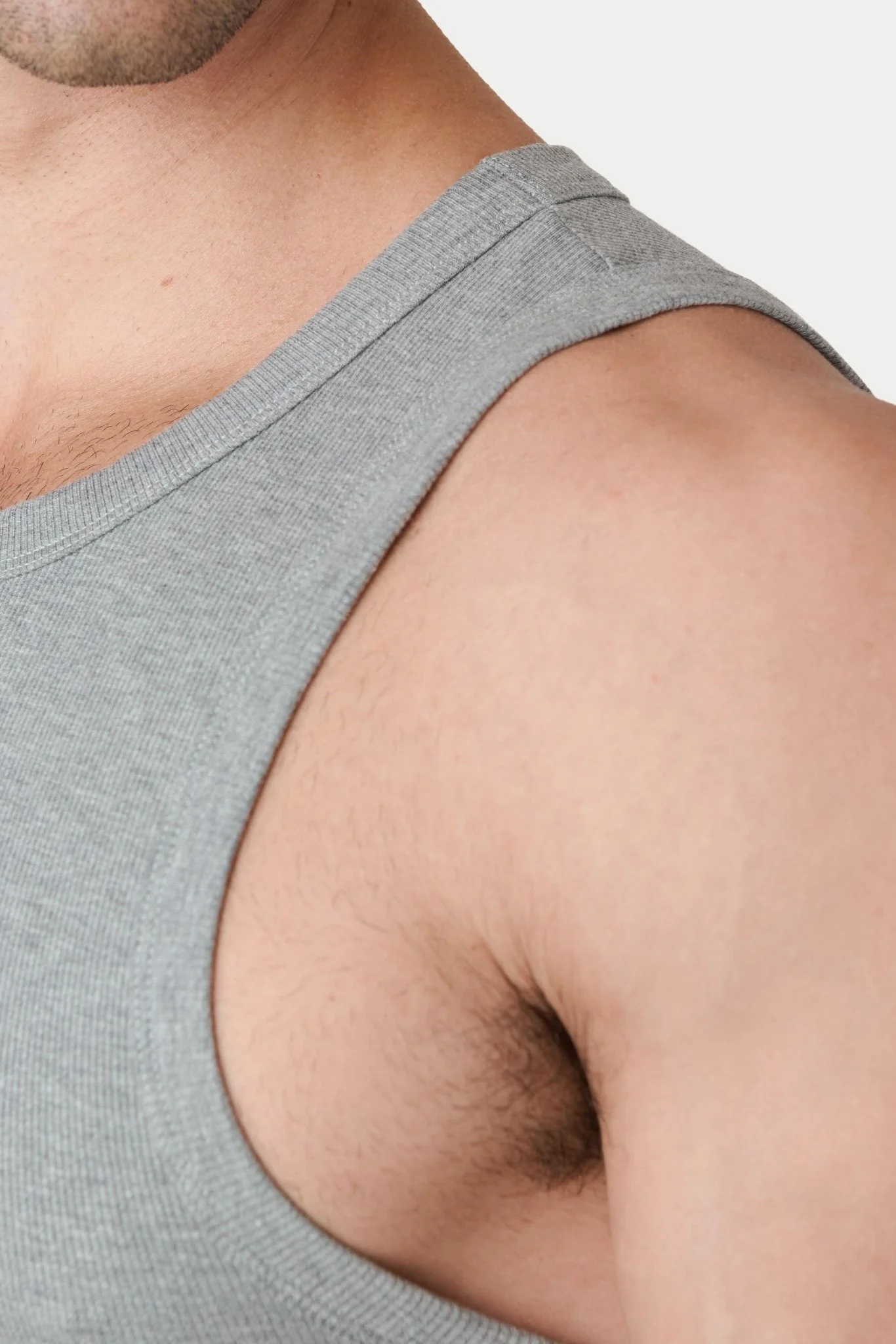 RIBBED Crop Tank - Heather Gray - Image 5