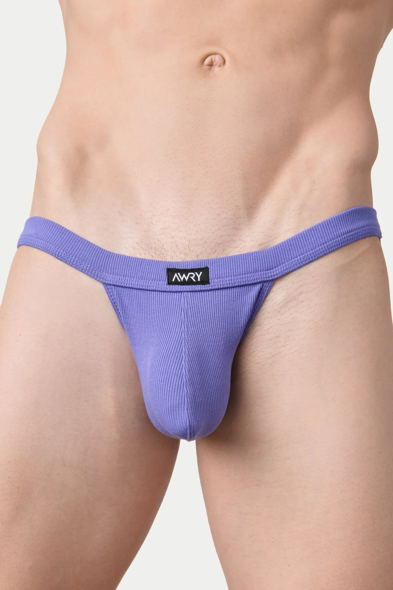 RIBBED Tanga Briefs - Pastel Purple - Image 6