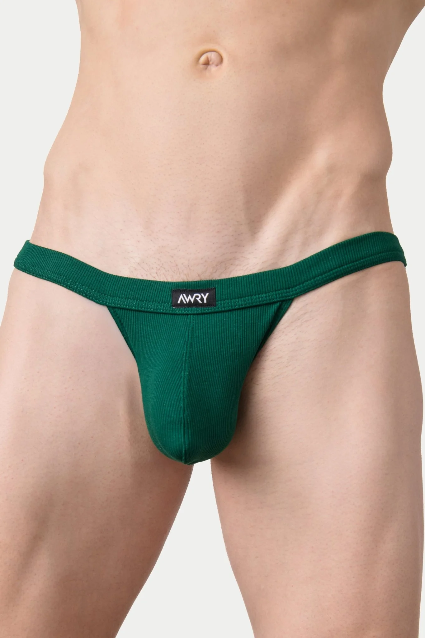 RIBBED Tanga Briefs - Pine Green - Image 6