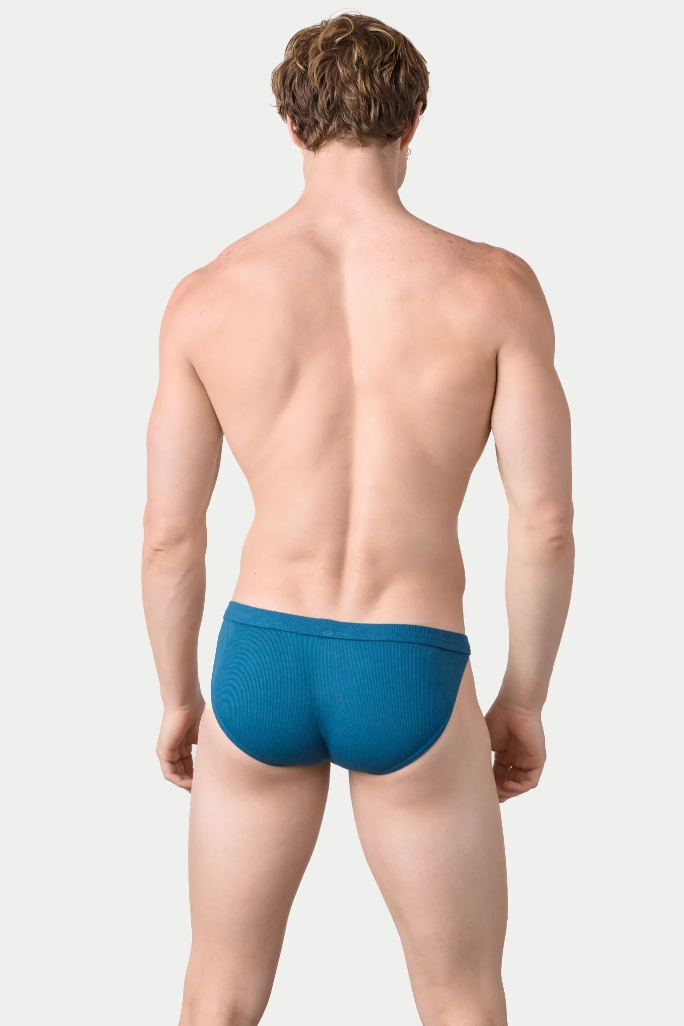 RIBBED Tanga Briefs - Storm Blue - Image 3