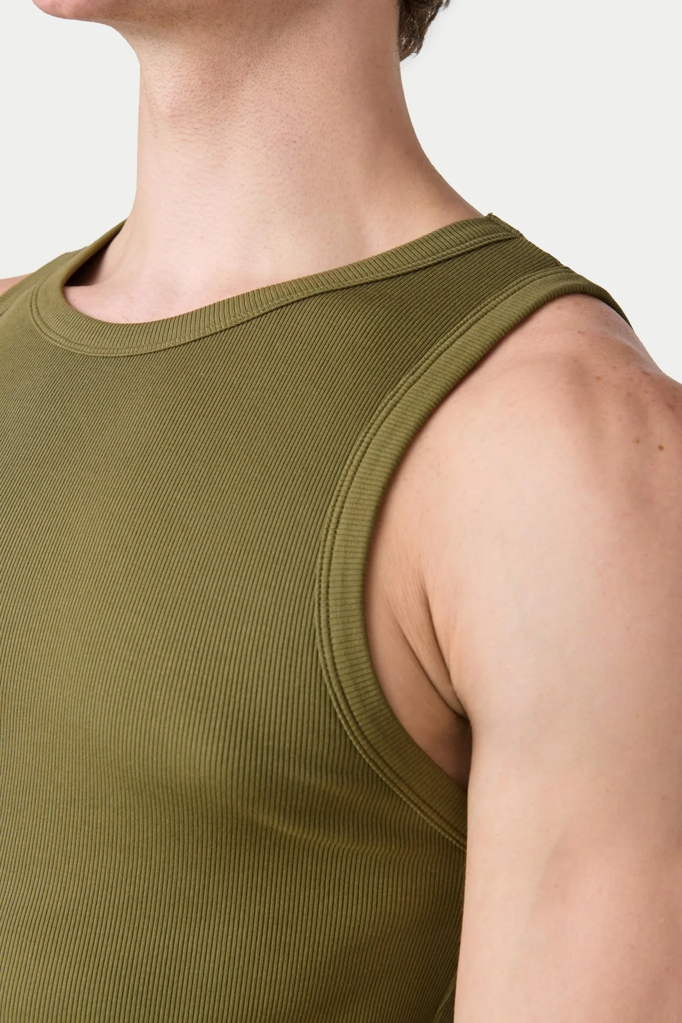 RIBBED Tank - Army Green - Image 6