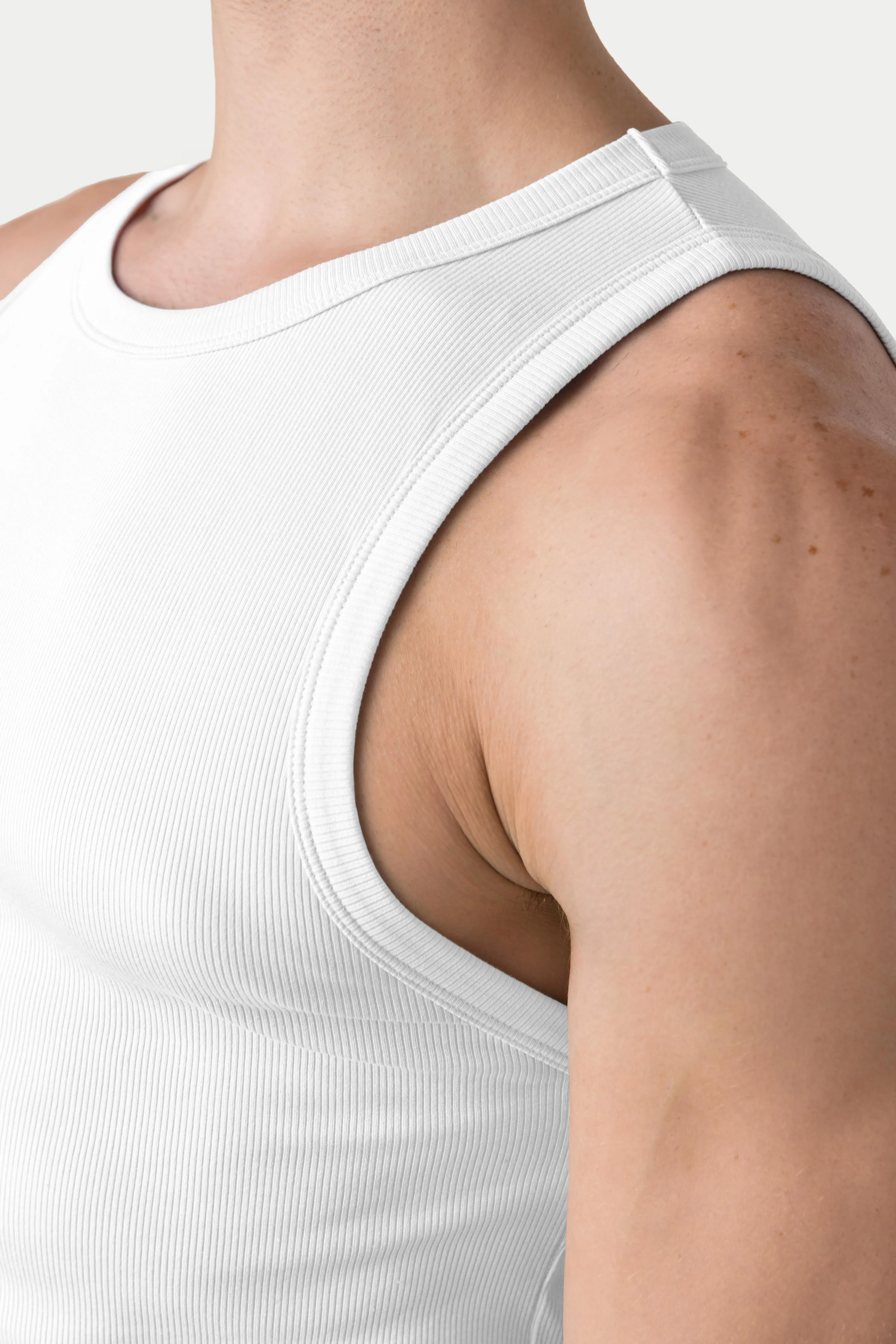 RIBBED Tank - White - Image 5