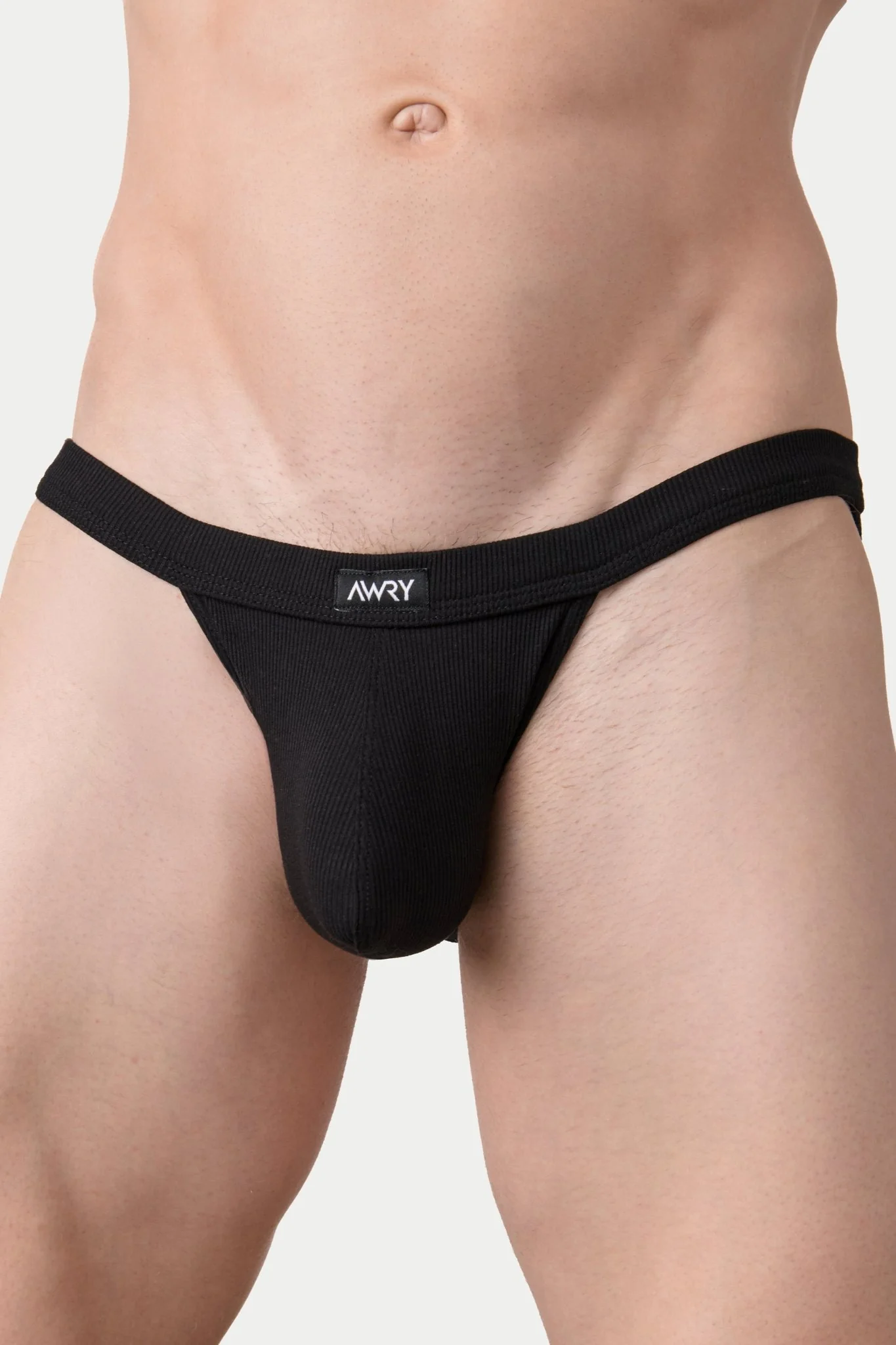 RIBBED Tanga Briefs - Black - Image 6