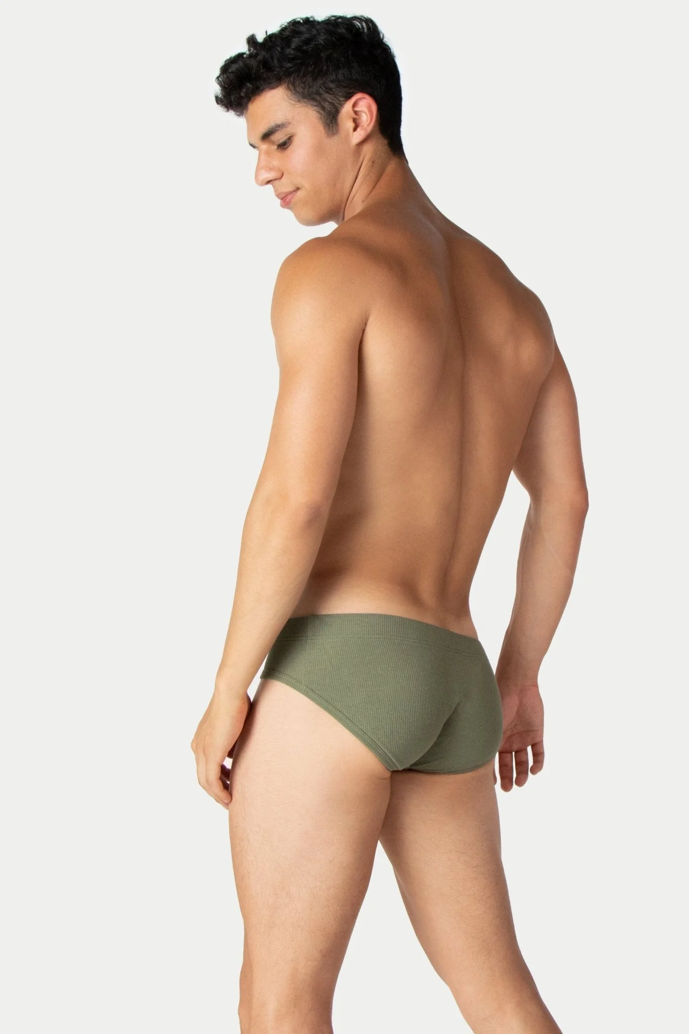 TEXTURE Briefs - Moss Green - Image 3